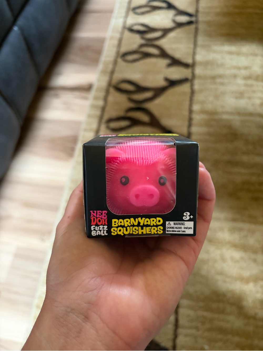Barnyard Squishers Neon Pink Pig Fidget Toy - Nee Doh
